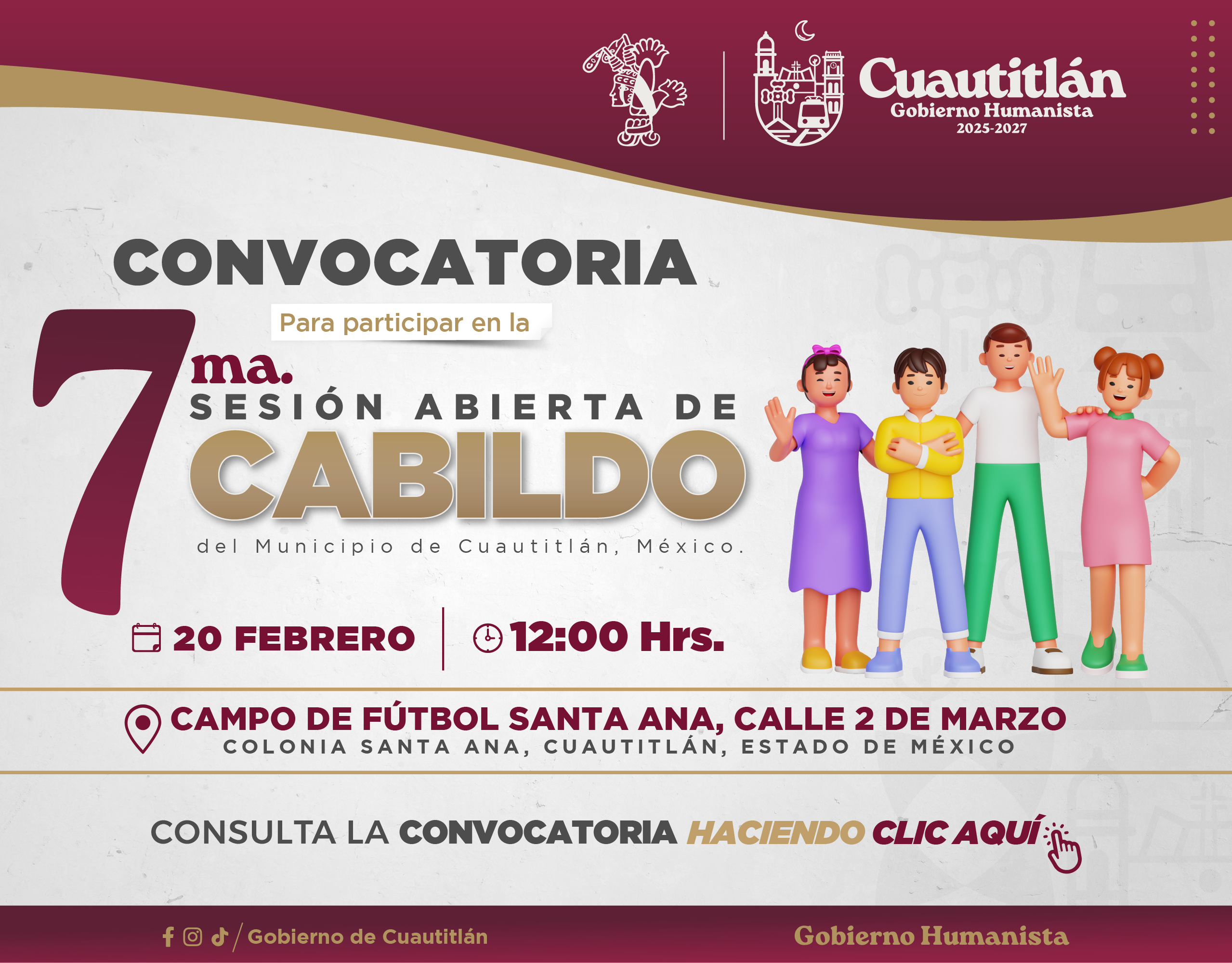Convocatoria 7ma Sesión de Cabildo